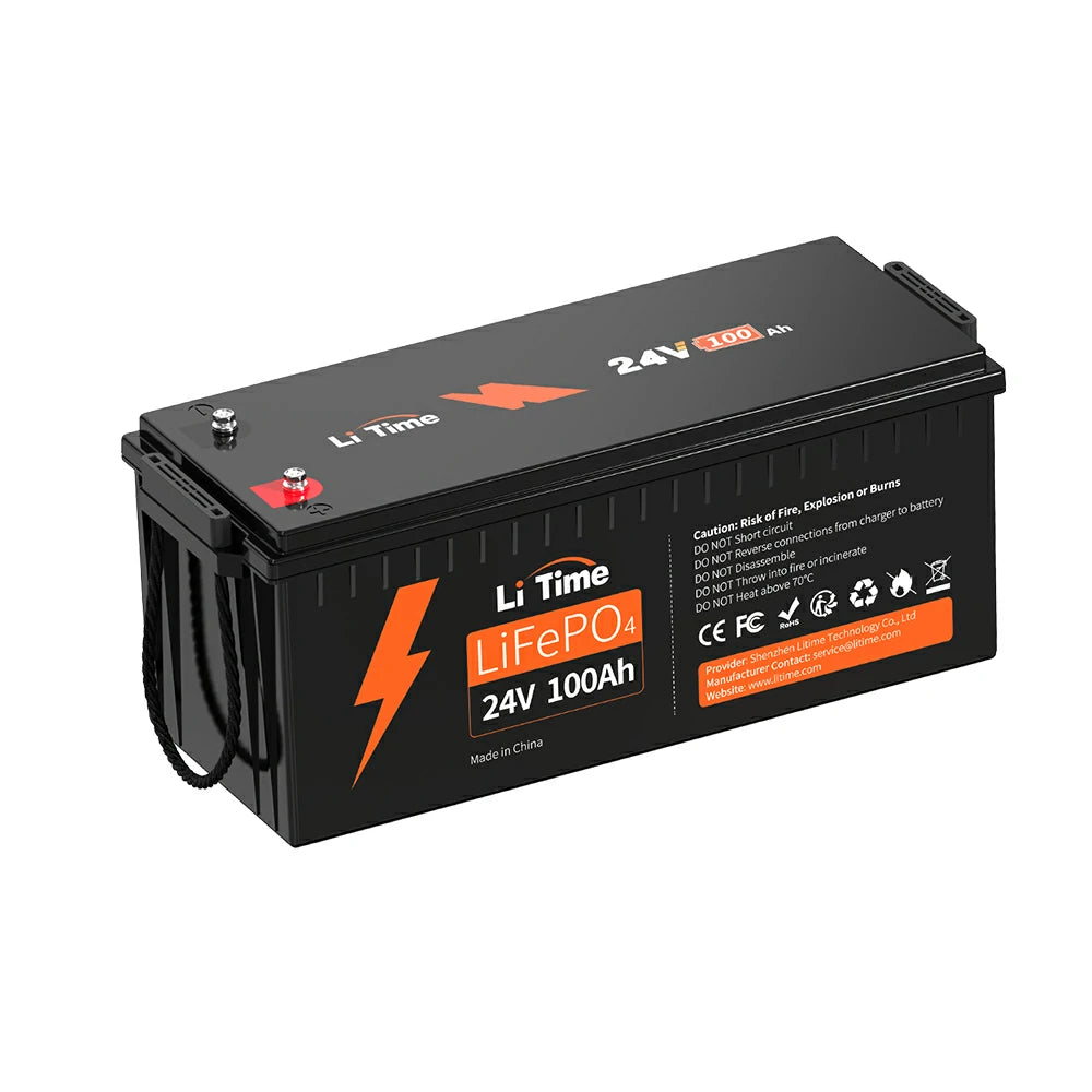 LiTime 24V 100Ah LiFePO4 Battery